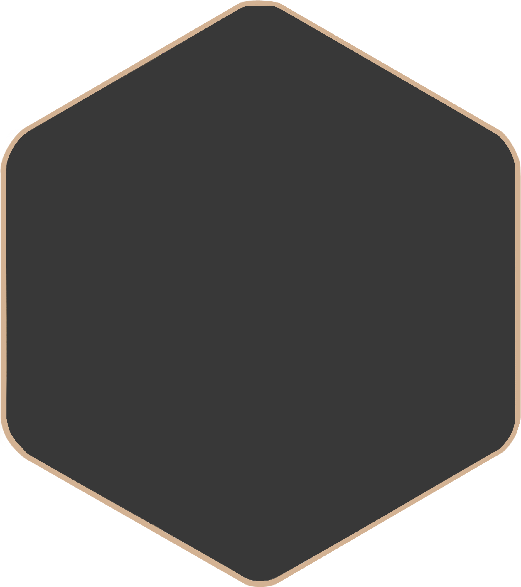 bouton hexagone